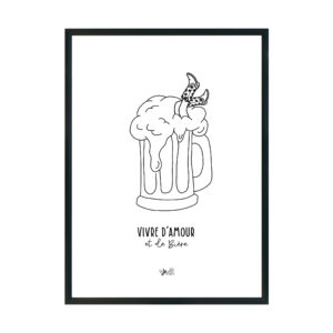 Affiche Vivre d'Amour & de Bière
