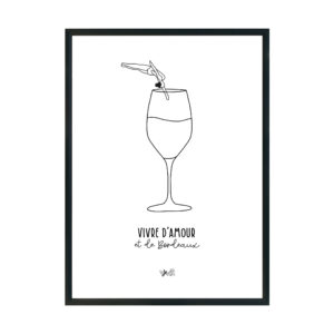 Affiche Vivre d'Amour & de Bordeaux