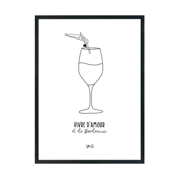 Affiche Vivre d'Amour & de Bordeaux