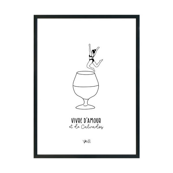 Affiche Vivre d'Amour & de Calvados