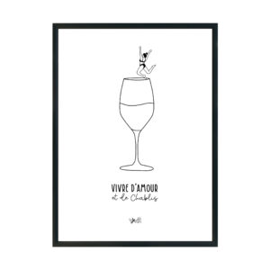 Affiche Vivre d'Amour & de Chablis