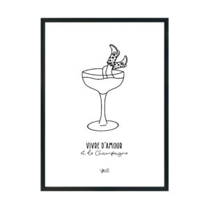 Affiche Vivre d'Amour & de Champagne