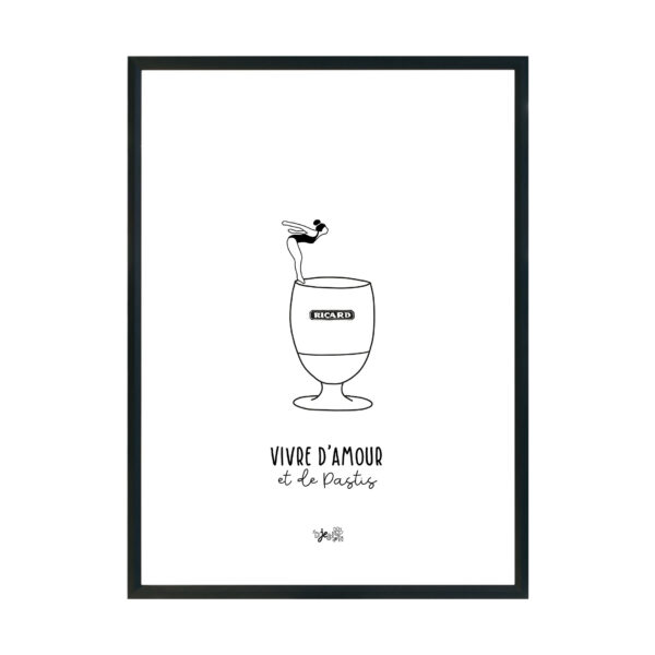 Affiche Vivre d'Amour & de Pastis