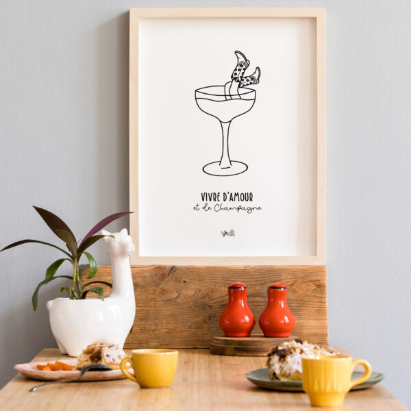 Affiche Vivre d'Amour & de Champagne – Image 3