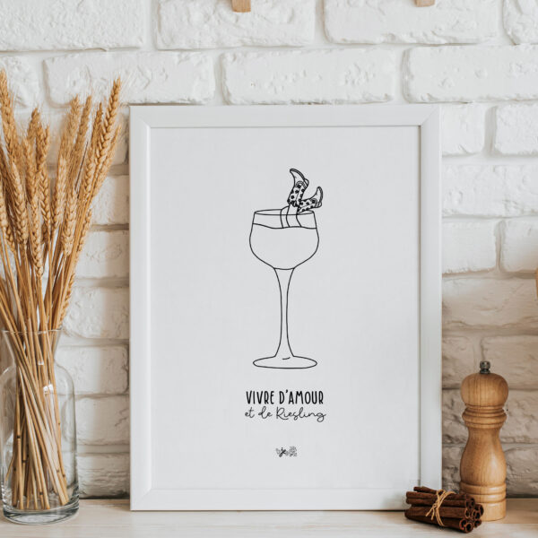 Affiche Vivre d'Amour & de Riesling – Image 3