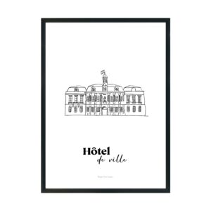 Affiche de la collection Troyes Glorieuses - Hôtel de ville de Troyes