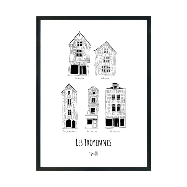 Affiche de la collection Made in Troyes - Les Troyennes