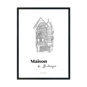 Affiche de la collection Troyes Glorieuses - Maison du Boulanger