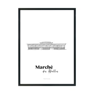 Affiche de la collection Troyes Glorieuses - Marché des Halles