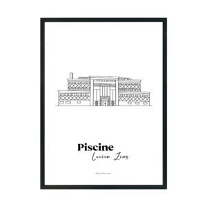 Affiche de la collection Troyes Glorieuses - Pisicine Zins