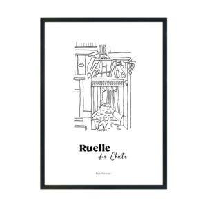 Affiche de la collection Troyes Glorieuses - Ruelle des chats