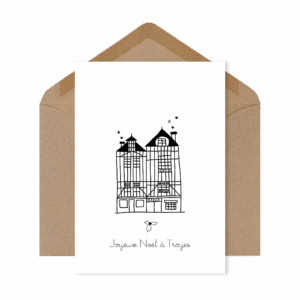 Carte Maison à colombages – Troyes