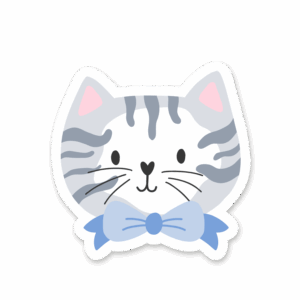 Sticker Chat monsieur