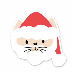 Sticker Chat du Père Noël
