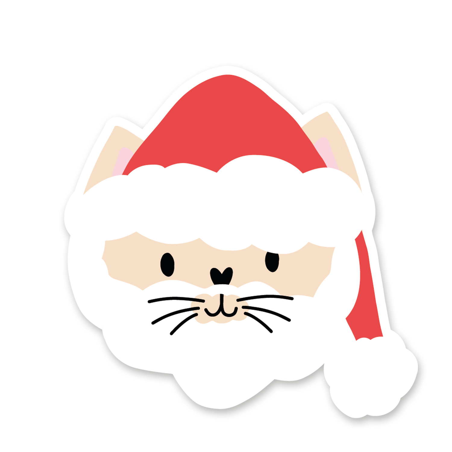 Sticker Chat du Père Noël