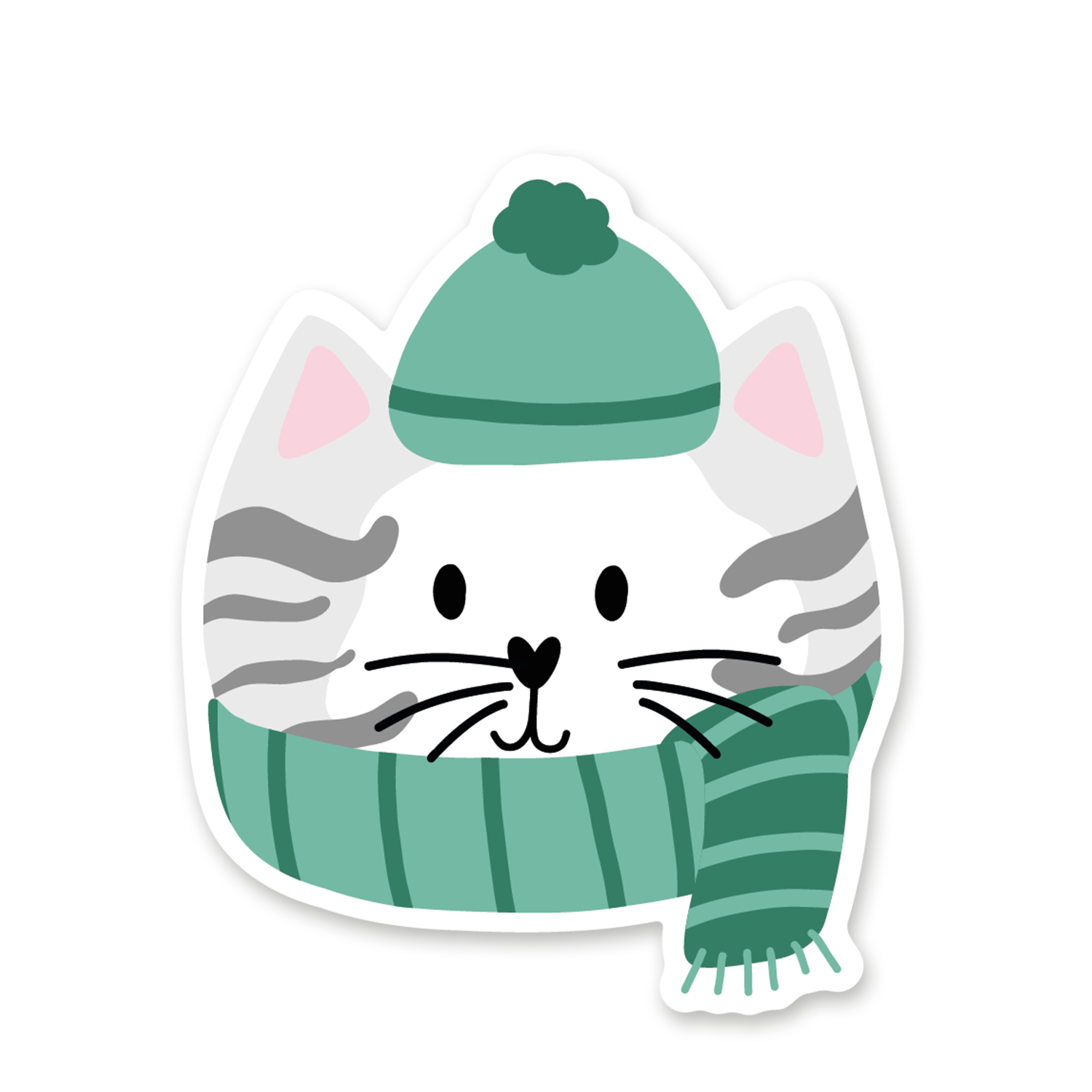 Sticker Chat frileux