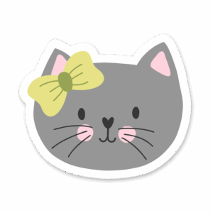 Sticker Chat élégant
