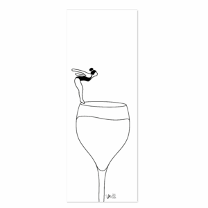 Marque-pages Grand verre de Champagne