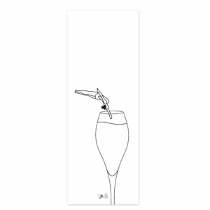 Marque-pages Flûte dite tulipe de Champagne