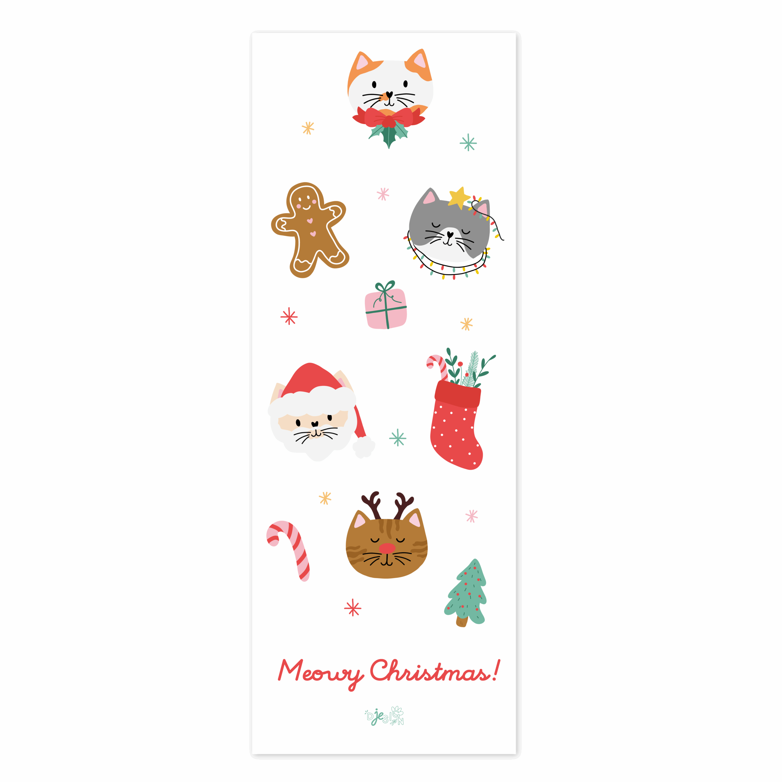 Marque-pages Meowy Christmas