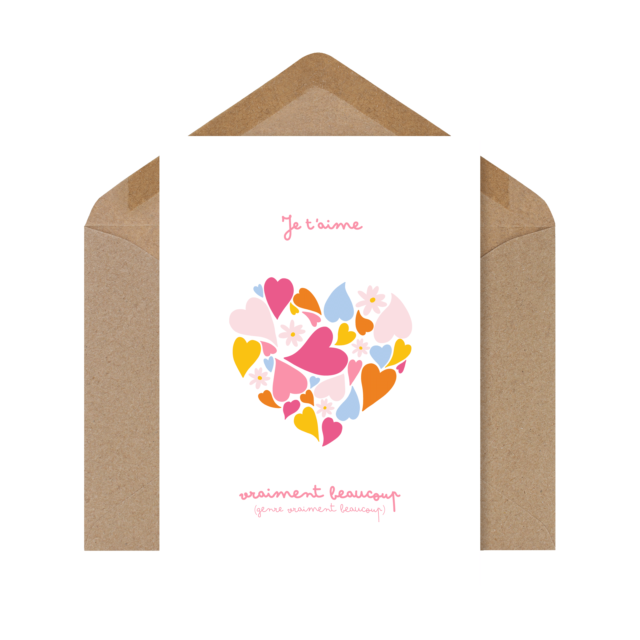 Carte Je t’aime, Vraiment beaucoup.