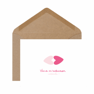 Carte Viens m’embrasser, imbécile !