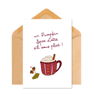 Carte Pause Pumpkin Spice