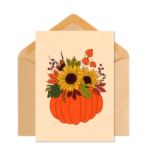 Carte Bouquet d'automne 🌻