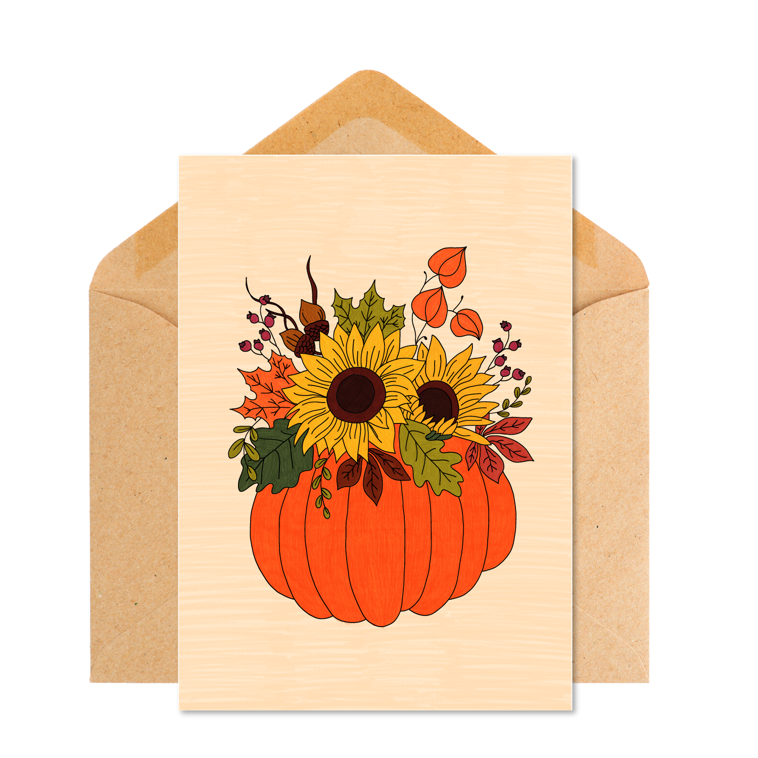 Carte Bouquet d'automne 🌻