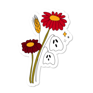 Sticker Fleurs fantômes